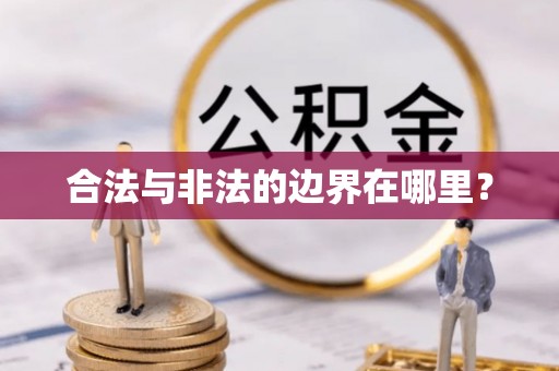 九龙合法与非法的边界在哪里？