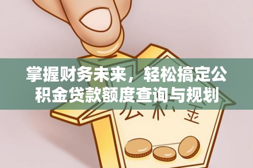 九龙掌握财务未来，轻松搞定公积金贷款额度查询与规划