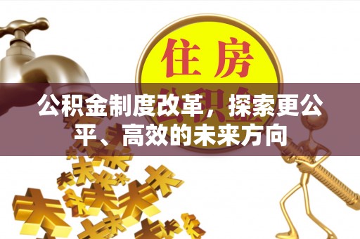 九龙公积金制度改革，探索更公平、高效的未来方向