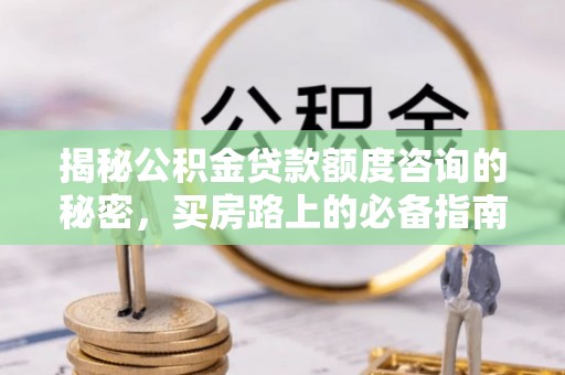 九龙揭秘公积金贷款额度咨询的秘密，买房路上的必备指南