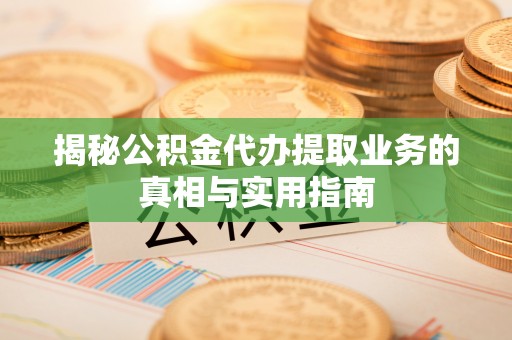 九龙揭秘公积金代办提取业务的真相与实用指南
