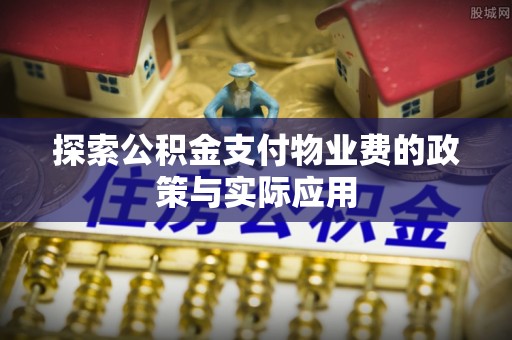 九龙探索公积金支付物业费的政策与实际应用