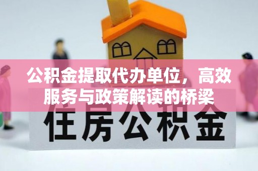 九龙公积金提取代办单位，高效服务与政策解读的桥梁