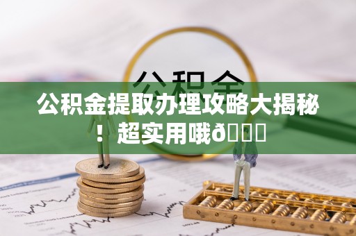 九龙公积金提取办理攻略大揭秘！超实用哦😉