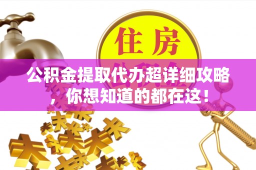 九龙公积金提取代办超详细攻略，你想知道的都在这！