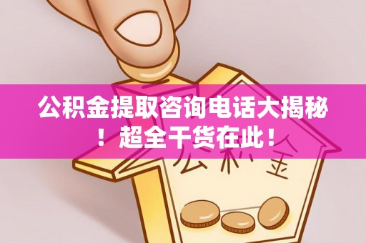 九龙公积金提取咨询电话大揭秘！超全干货在此！