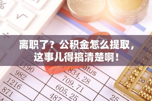 九龙离职了？公积金怎么提取，这事儿得搞清楚啊！